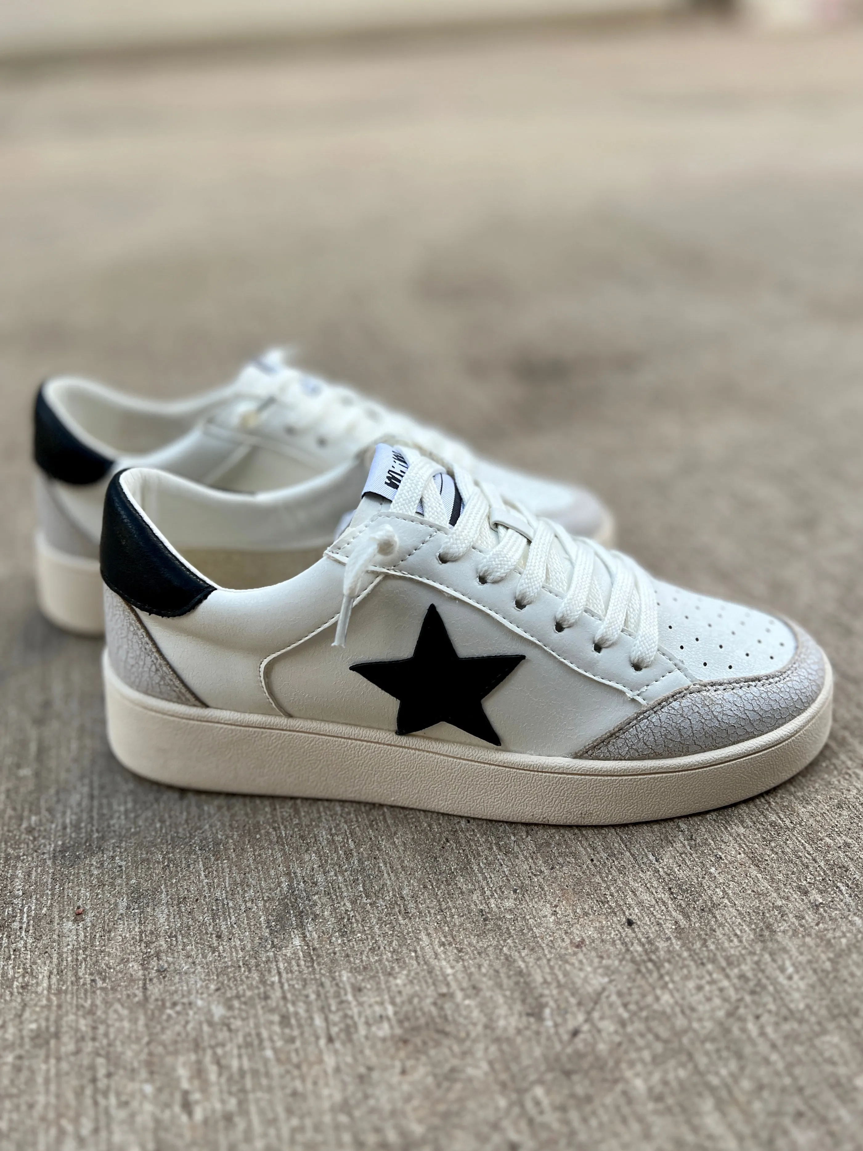 Juniper's White Star Sneakers