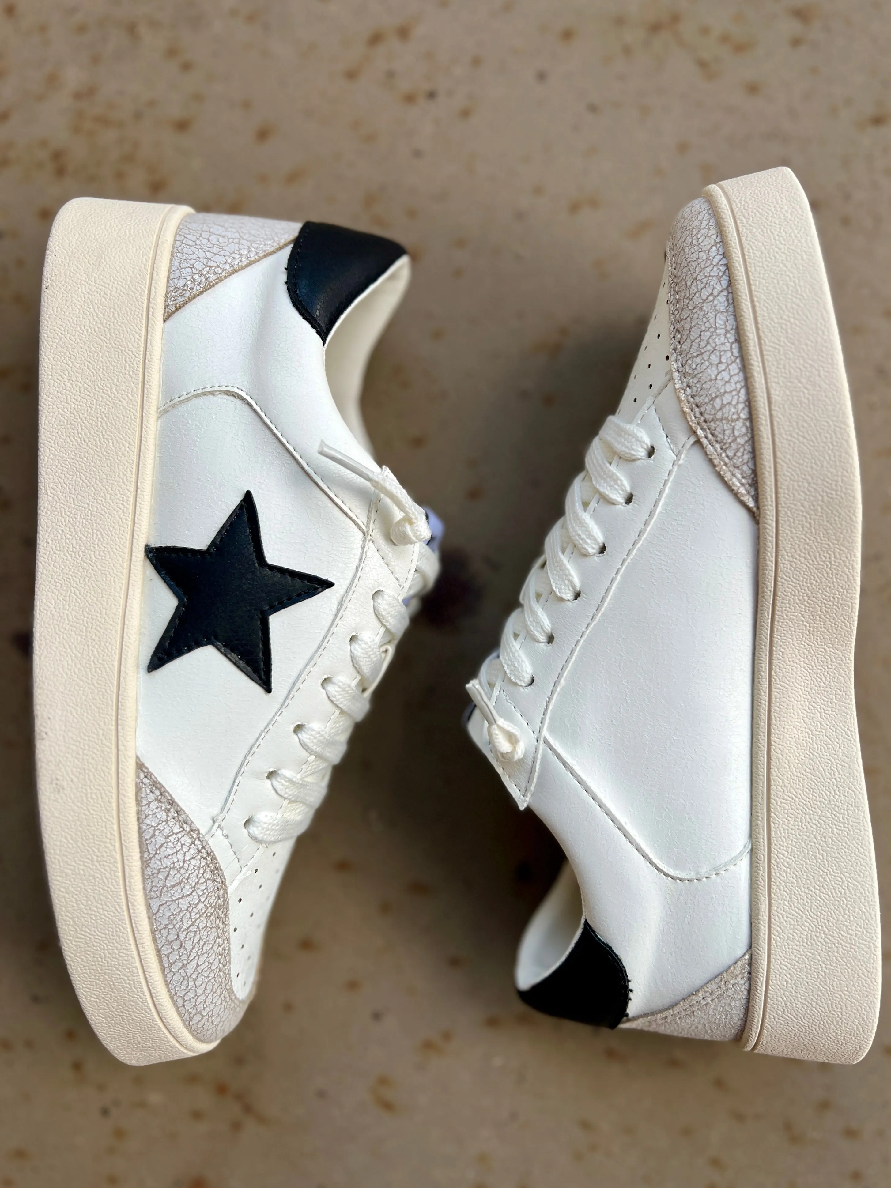 Juniper's White Star Sneakers