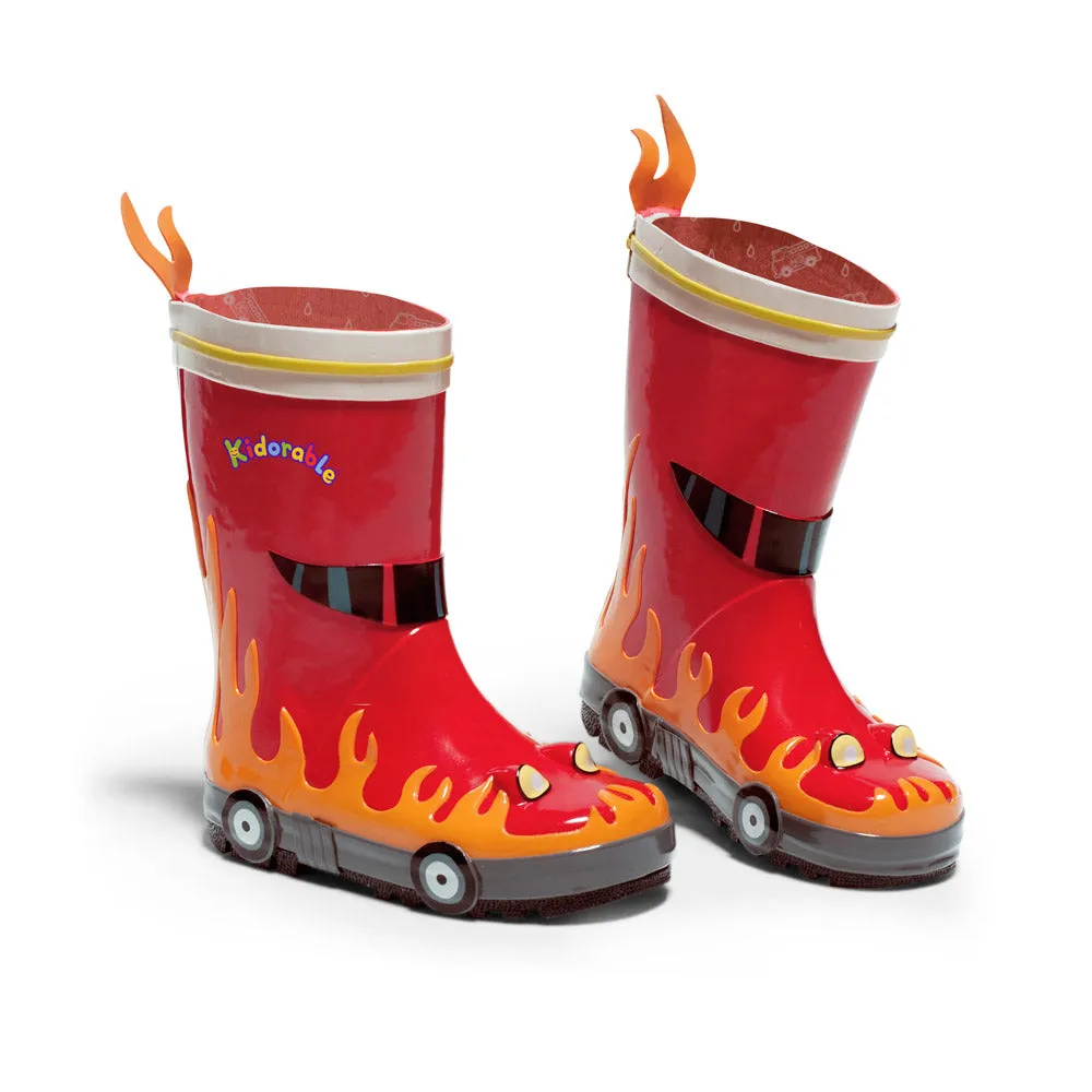 Kidorable Fireman Rain Boots