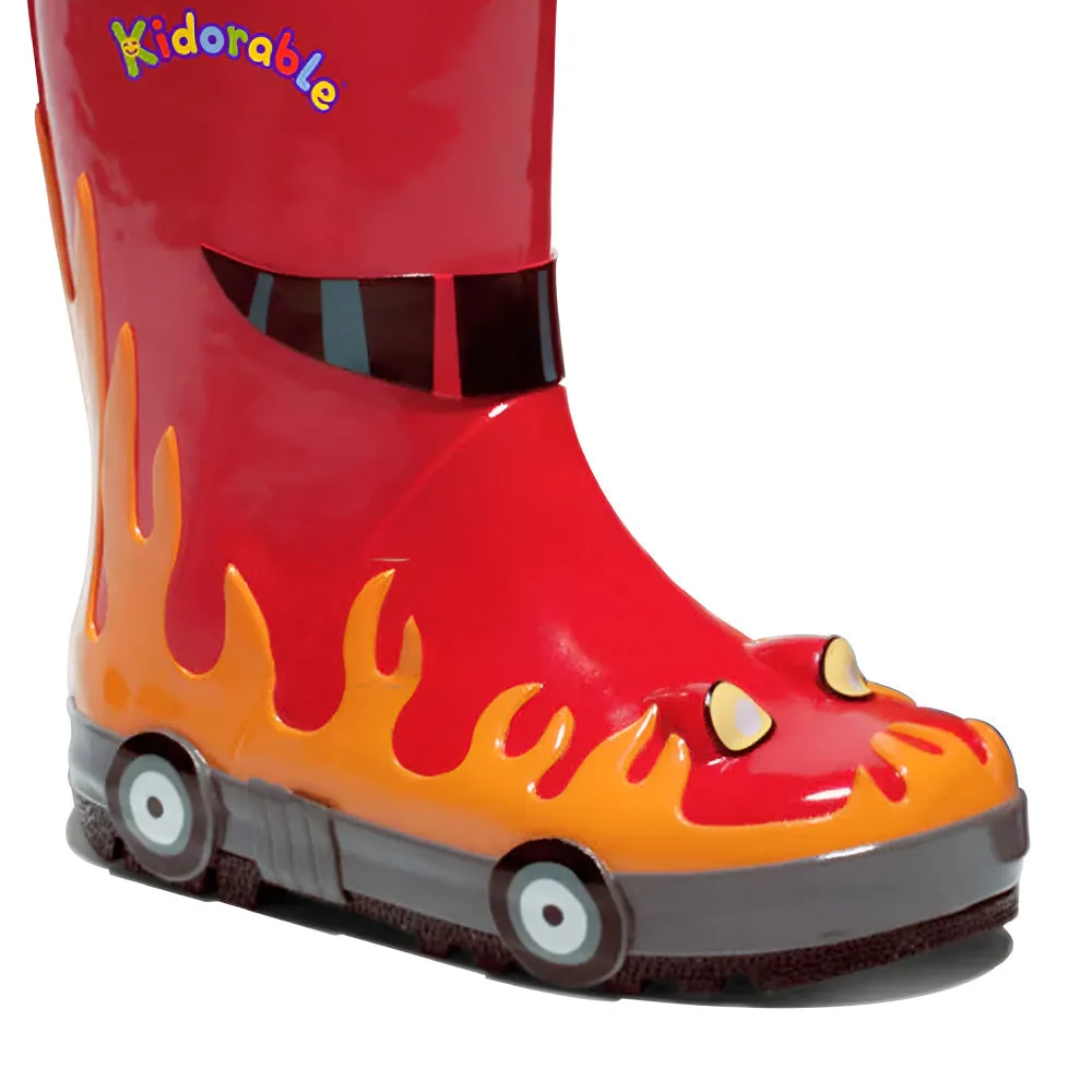 Kidorable Fireman Rain Boots