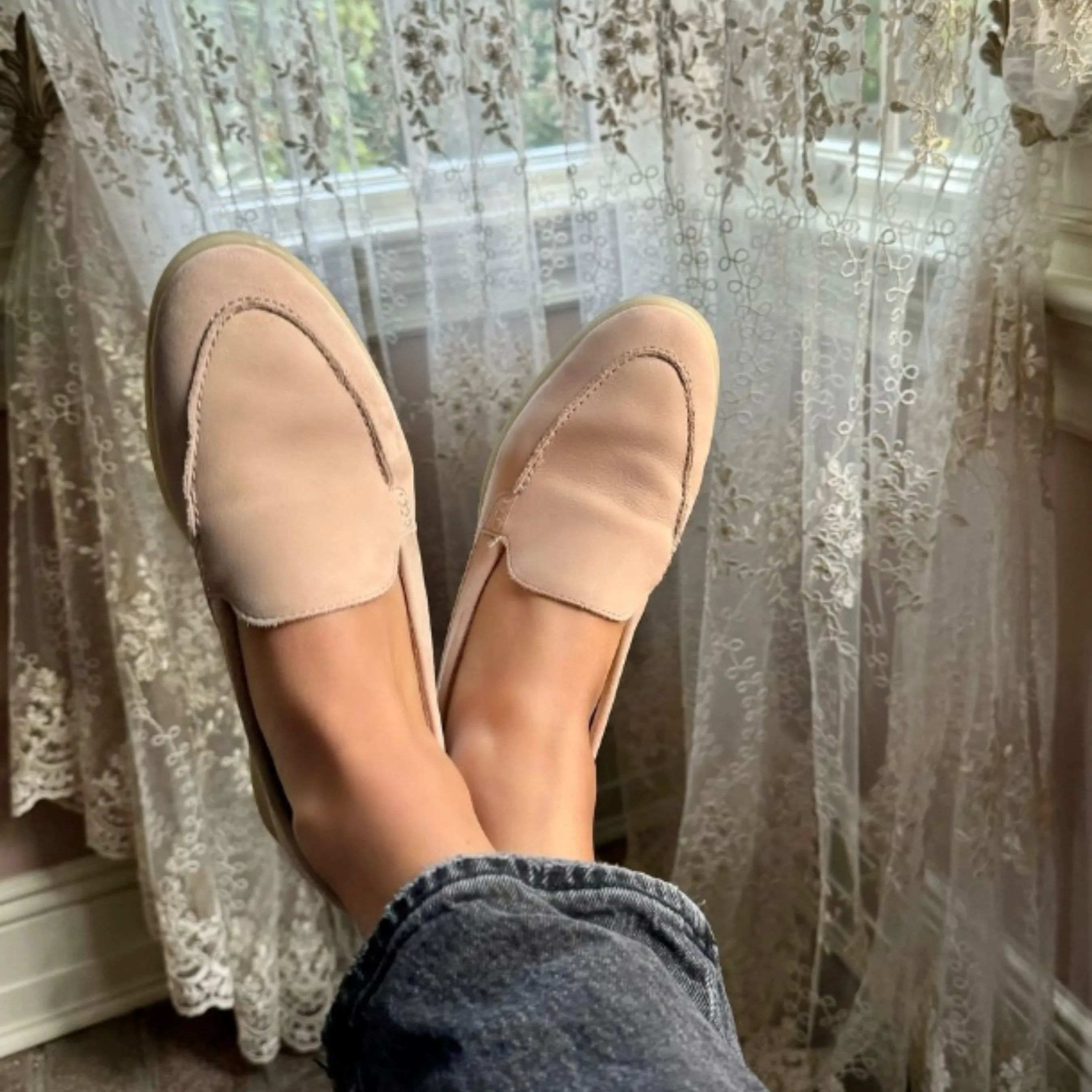 Lama Suede Loafers