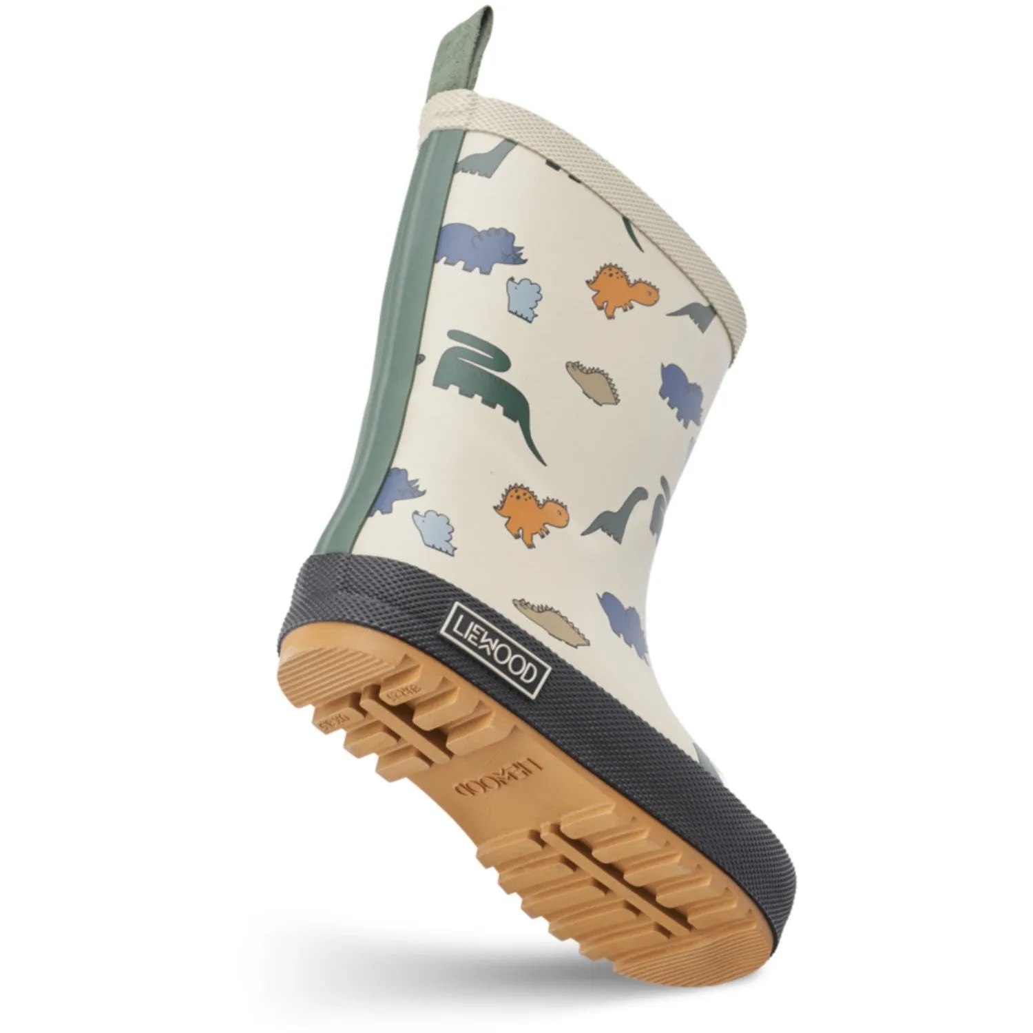 LieWood Dinosaurs / Mist Mason Thermo Rainboot