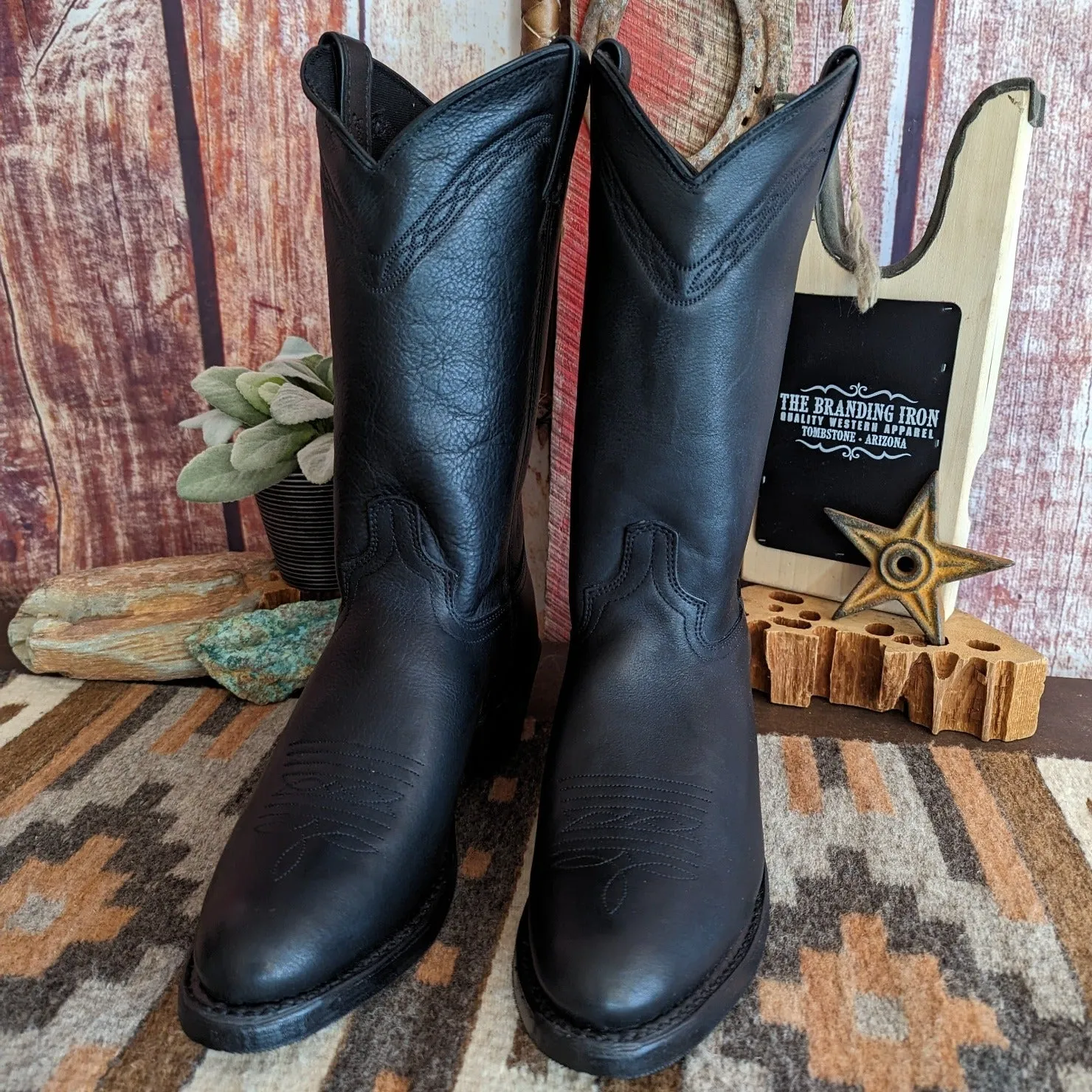 Men's Leather Boots "Waxed Cowhide" by Abilene Boots 2100