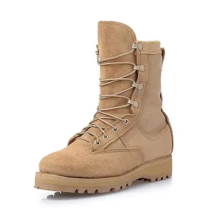 Men's Tan Suede Hot Weather Combat Boots WELLCO 209912 - 6.5 Medium