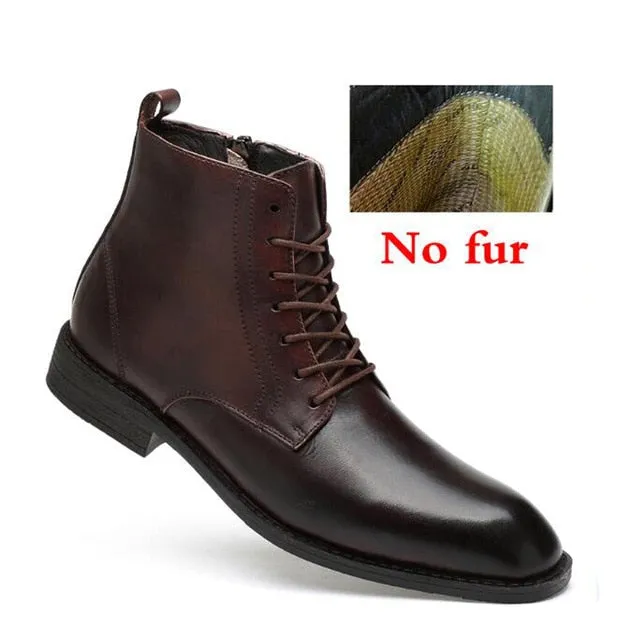 Professional Style Leather Business Boots