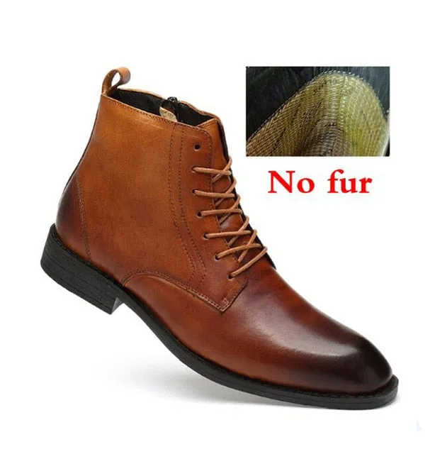 Professional Style Leather Business Boots