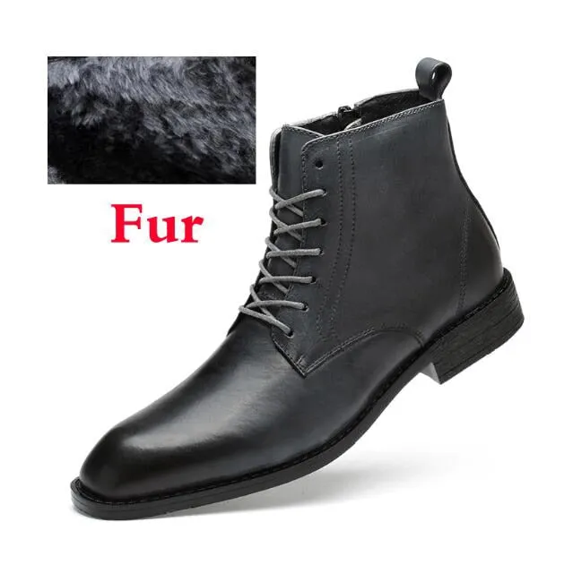 Professional Style Leather Business Boots