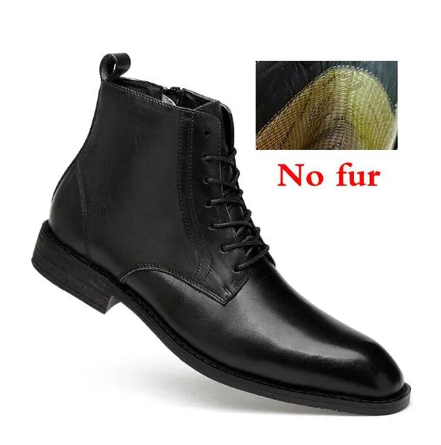 Professional Style Leather Business Boots