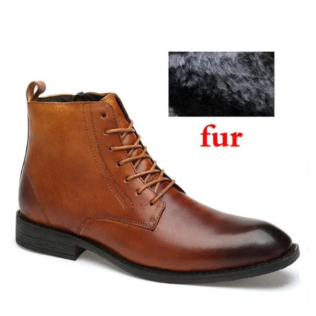 Professional Style Leather Business Boots