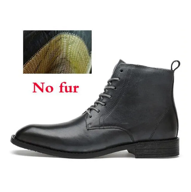 Professional Style Leather Business Boots