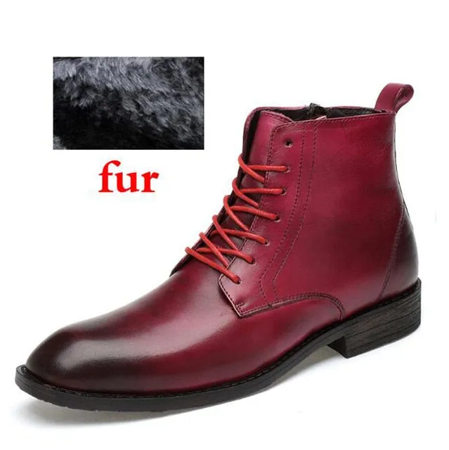 Professional Style Leather Business Boots