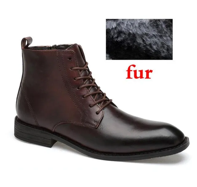 Professional Style Leather Business Boots