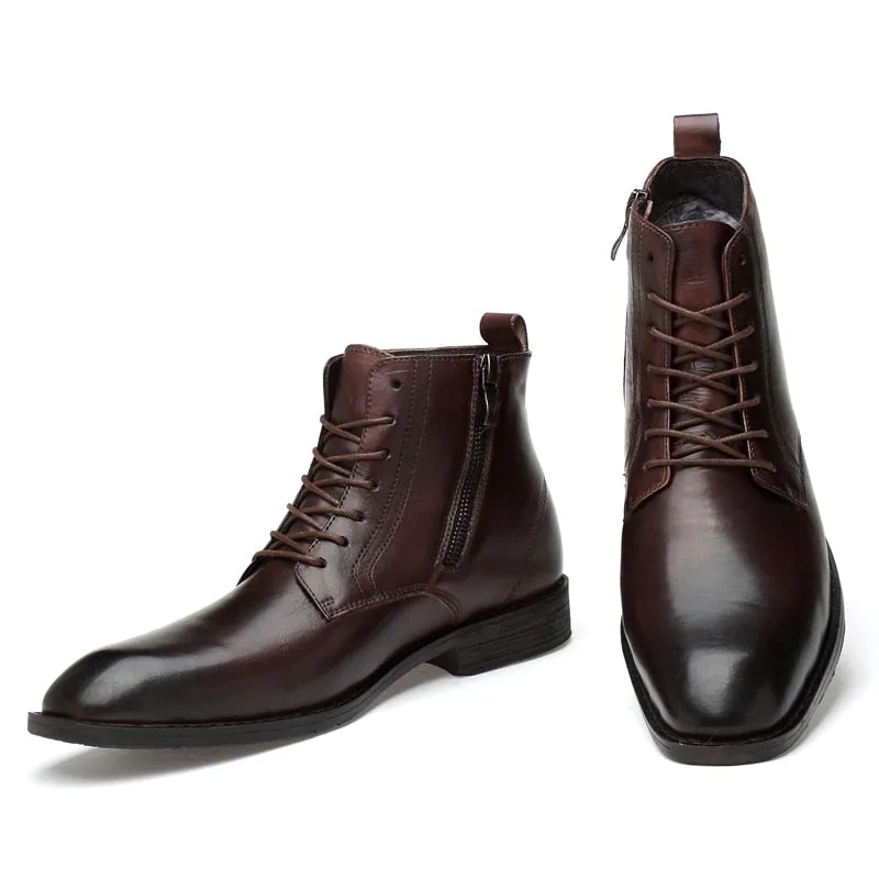 Professional Style Leather Business Boots