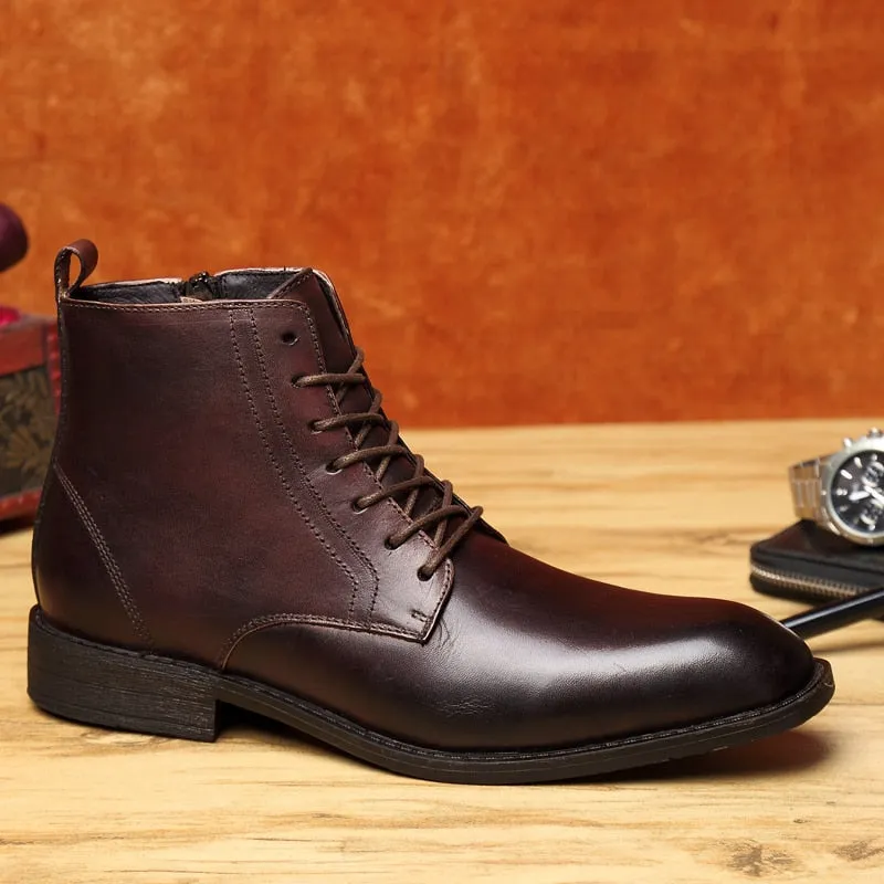 Professional Style Leather Business Boots