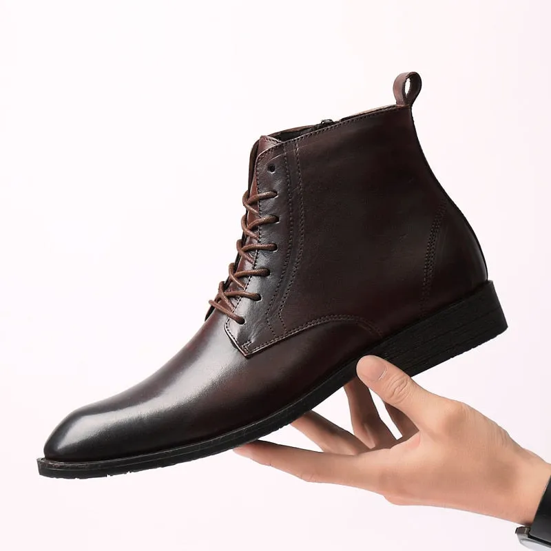 Professional Style Leather Business Boots