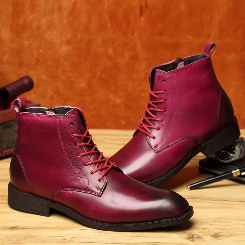 Professional Style Leather Business Boots