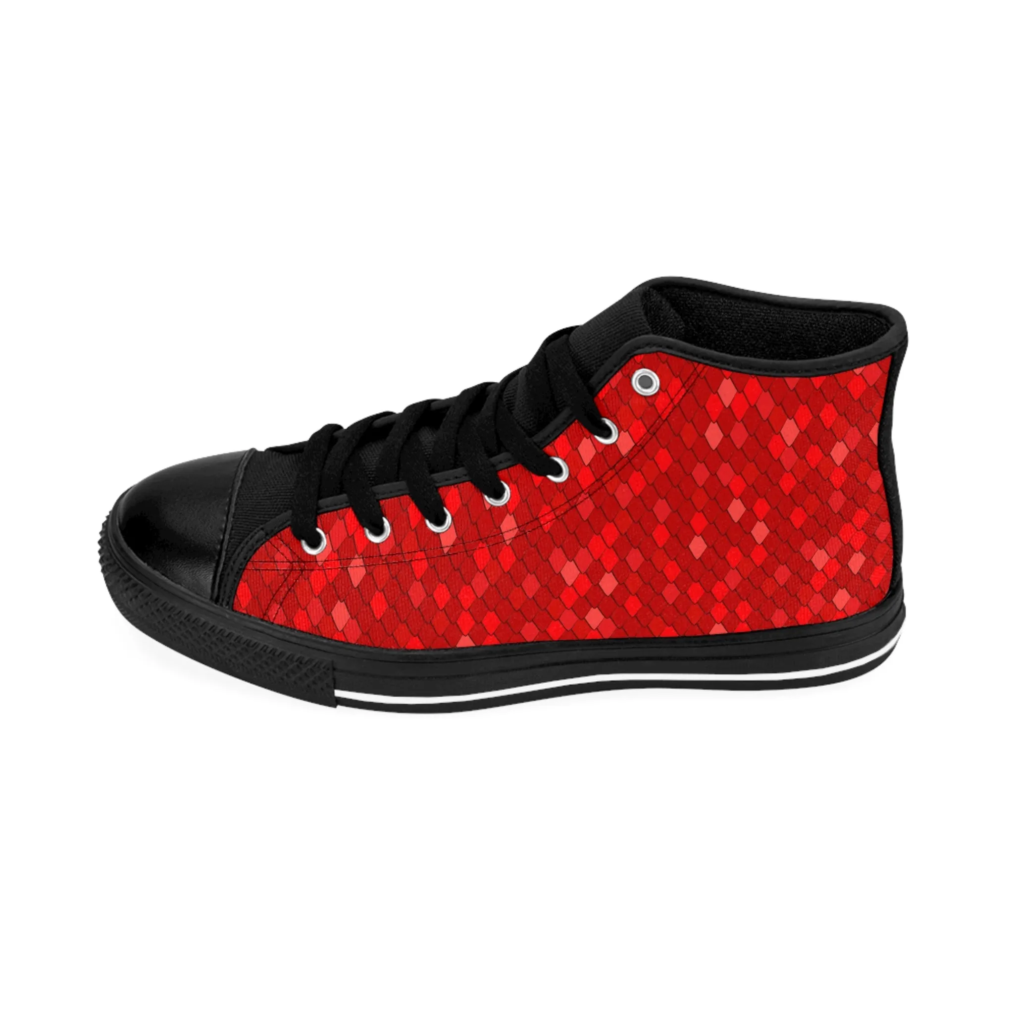 Red Dragon Scales Women's Classic Sneakers