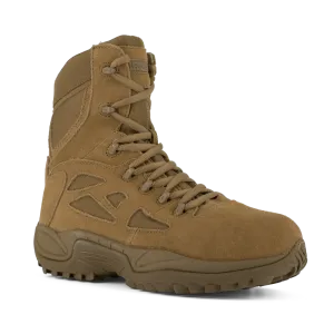 Reebok RB8850 Men's Rapid Response Stealth Composite Toe Tactical Boots - Side Zip - Coyote